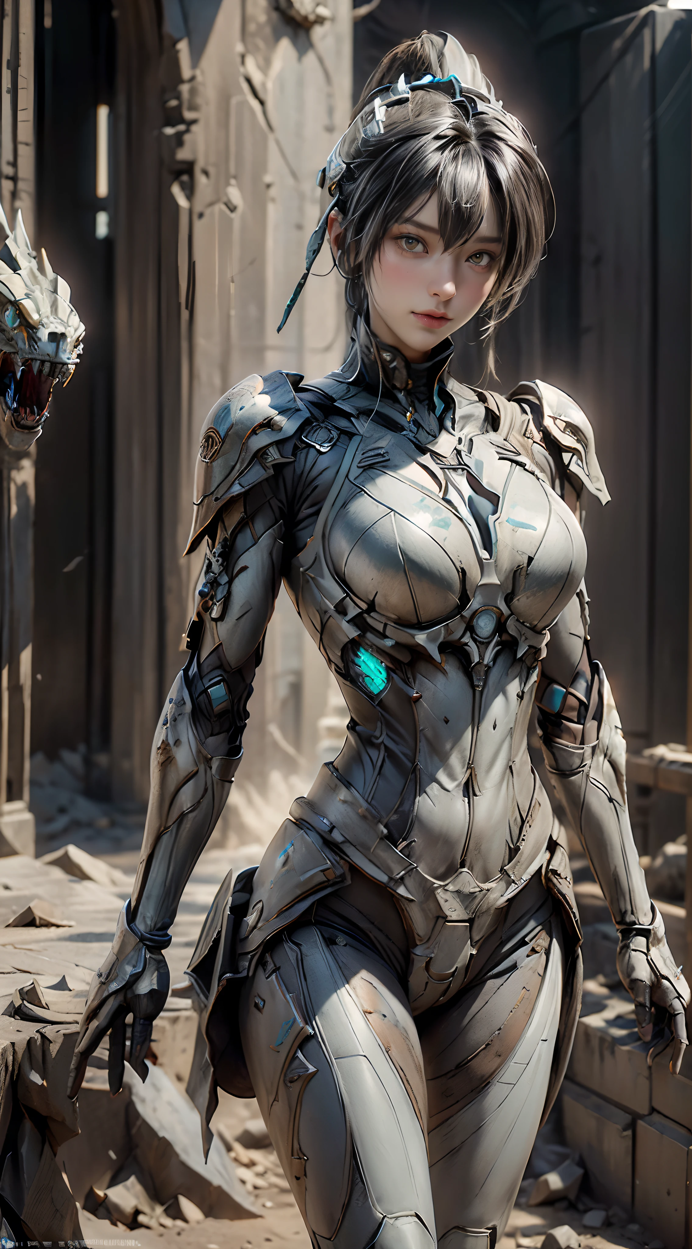 ((top-quality)), ((​masterpiece)), (detaileds:1.4), 。.。.。.。.。.。.3D, Beautiful Cyberpunk Woman Image,nffsw(HighDynamicRange),Ray traching,NVIDIA RTX,Hyper-Resolution,Unreal 5,Sub-surface scattering,PBR Texturing,Postprocess,Anisotropy Filtering,depth of fields,Maximum clarity and sharpness,multi-layer texture,Albedo and specular maps,Surface Shading,Accurate simulation of light-material interactions,perfectly proportions,Octane Rendering,Two-tone lighting,Wide aperture,Low ISO、White Balance、thirds rule、8K Raw、(((Armor with a black dragon design))),(((Clothes are tattered))),(((Clothes are stained with dirt or dust)))