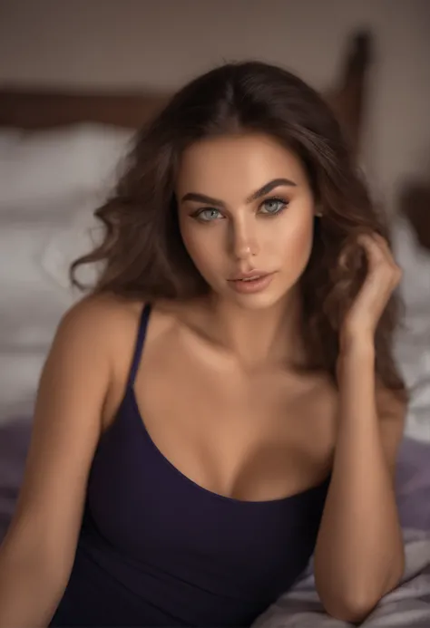 there is a woman sitting in a chair with a necklace on, portrait sophie  mudd, olivia culpo, style of julia razumova, jaw dropping beauty - SeaArt AI