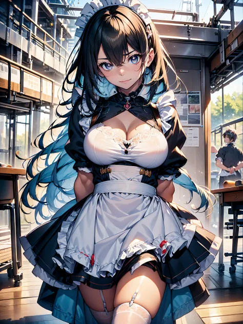 ((maid clothes)),hiquality, hight resolution, ultra-detailliert, high-level image quality, hightquality, anime illustrated, (fin...