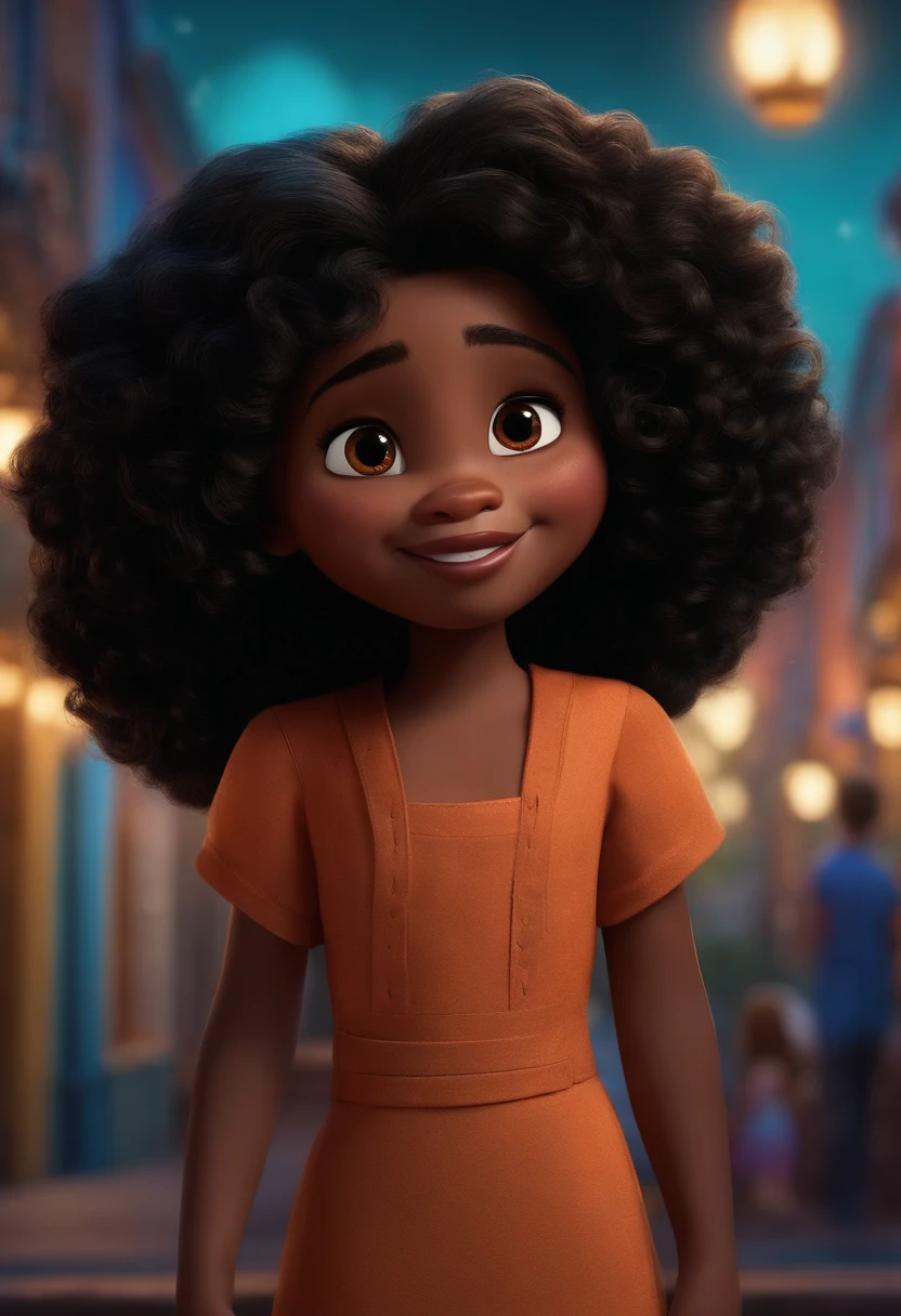 Um filme inspirado na Disney Pixar (MENINA NEGRA JOVEM COM CABELO LONGO ...