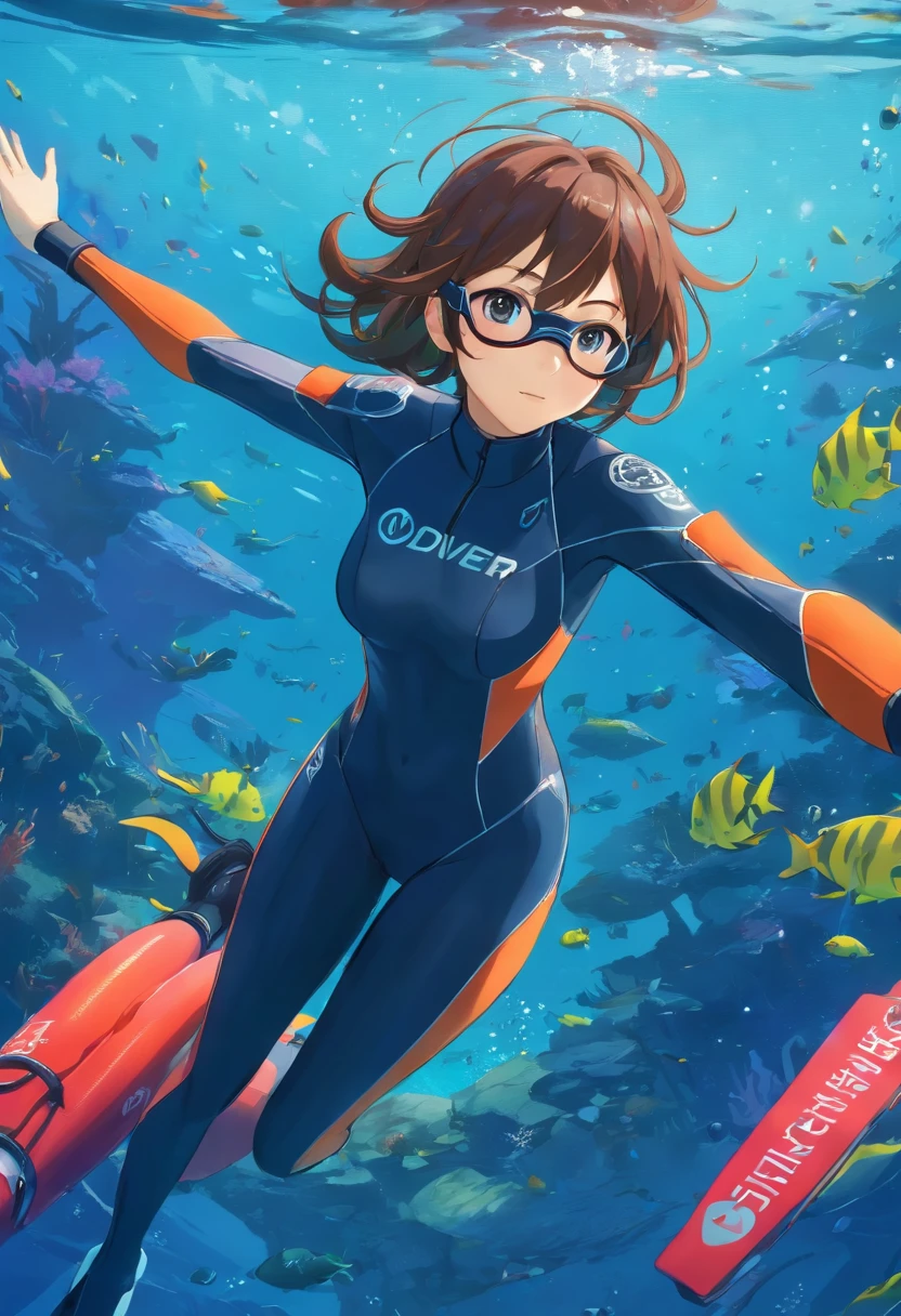 Scuba time!, scuba gear, swim suit, girls, Anime, HD wallpaper | Peakpx