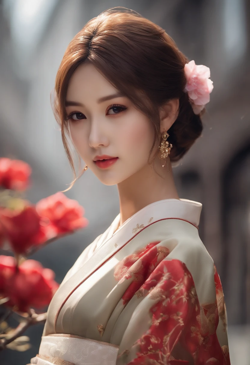 (Top quality, 16k, Masterpiece: 1.3)), 1 girl, Sharp focus: 1.2, Beautiful Women with Perfect Figure: 1.4, Slender abs: 1.2, (((Short Bob Hair)), ((small: 1.4)), ((Beauty face idol: 1.3)), (Clear fabric kimono 1.5)), Highly detailed face and skin texture, Detailed eyes, Double eyelids, (((suspending)), (Seductive)), Walking, Paris cityscape, Low angle, Shot from below