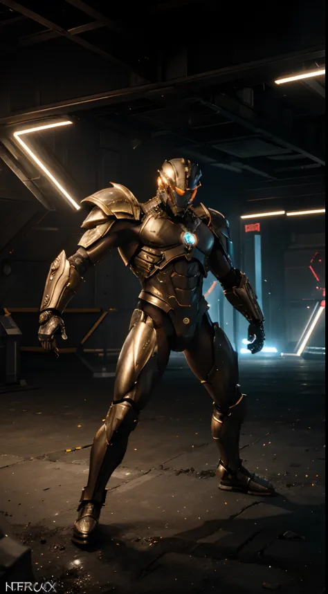 (best quality,ultra-detailed),a hybrid humanoid gladiator engaged in combat with a half-robot human. Intensely realistic fighting scene with intricate details of the gladiator's armor, including shining metallic plating and elaborate engravings. The human ...