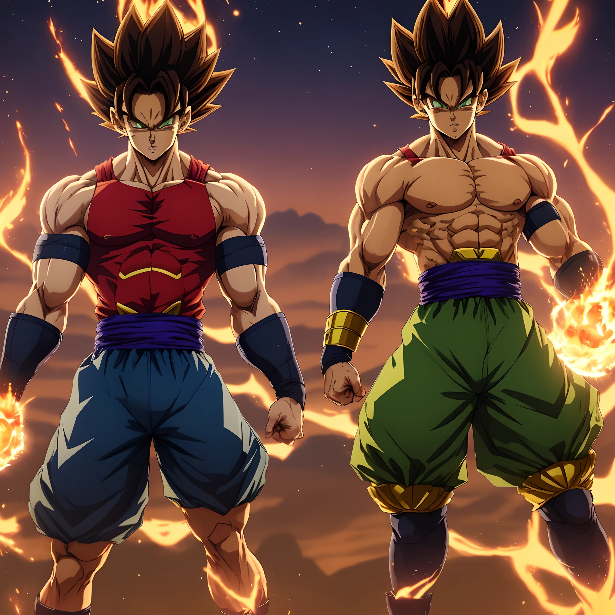 Dragon ball z goku and vegeta - SeaArt AI