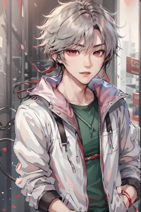 Absurdres masterpiece HDR high quality picture of a character from a famous Korean webtoon, 1 boy , character is with detailed f...