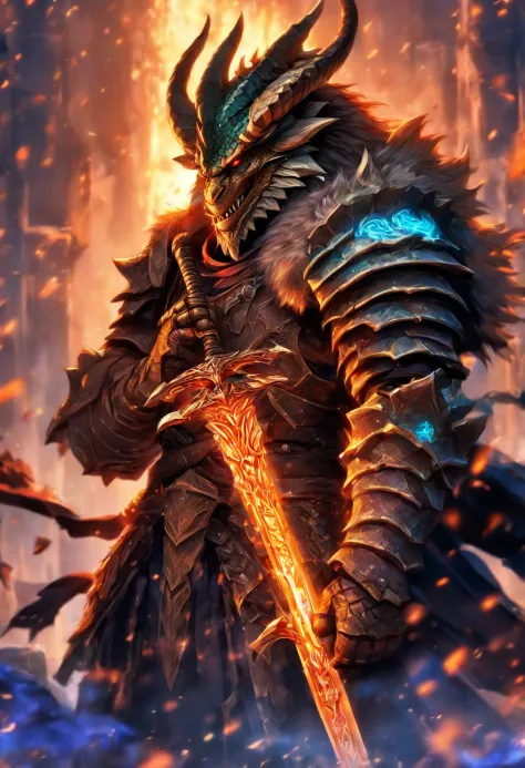 Dragonborn who hold a sword