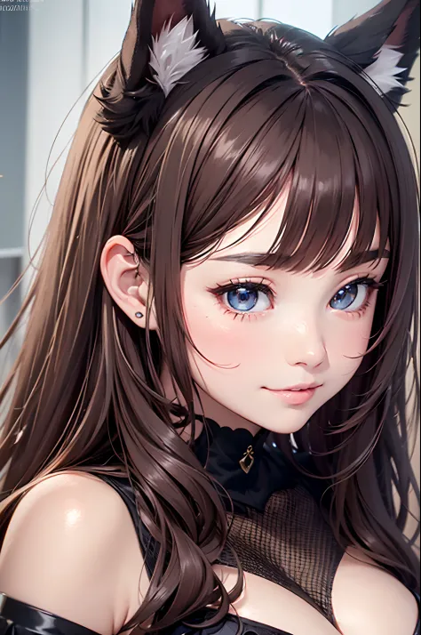 16K Ultra High Definition
Super Detailed
masterpiece
Glossy and detailed hair
Beautiful human woman with long brown hair、Blue Mesh、Very long lashes、lofty nose、
ultra gigantic tits、Amazing beautiful breasts、Sexy Maid Outfits
Fluffy long dog ears、drooping ea...