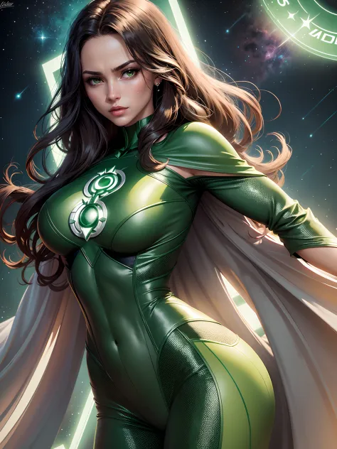 a beautiful woman in style, green lantern (in english: green lantern) is a dc comics superhero. created by martin nodell and bil...