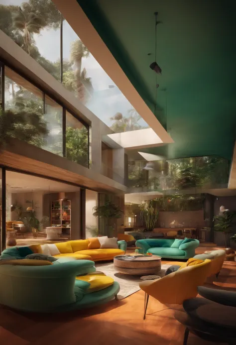 Um arquiteto de sonhos futurista, mas realista, inspired by Pixar animation, de perto.