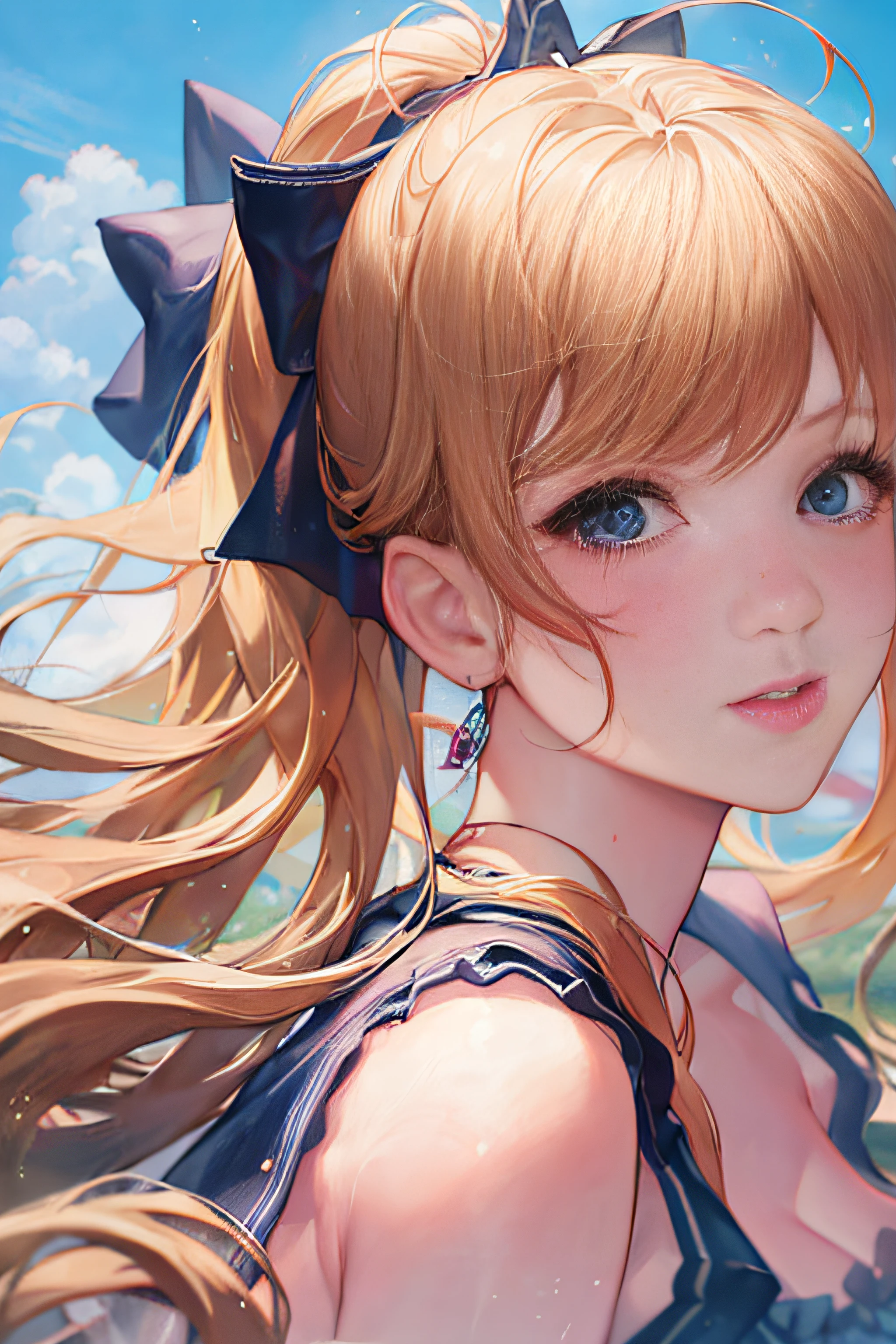 photorealistic,realistic, solo, photorealistic, best quality, ultra high res, 1girl,, , blonde hair in a ponytail, wearing a yellow sundress, breeze blowing through the grass,, , 1girl,, beautiful, masterpiece, best quality, extremely detailed face, perfect lighting, 1girl, solo,, , best quality, ultra high res, photorealistic,, ultra detailed,, masterpiece, best quality, , nancy1,