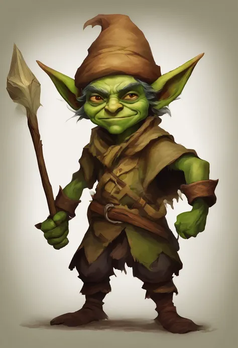 blueprint A goblin wields a sharp dagger and rummages for treasure in a ...