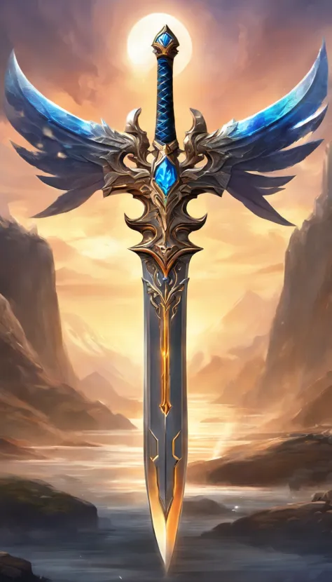 (best quality,4k,8k,highres,masterpiece:1.2),ultra-detailed,realistic,mastersword,legendary weapon,precise craftsmanship,detailed hilt,sharp blade,properly proportioned,beautifully textured,mythical sword,iconic symbol,hero's weapon,forged by the gods,swor...