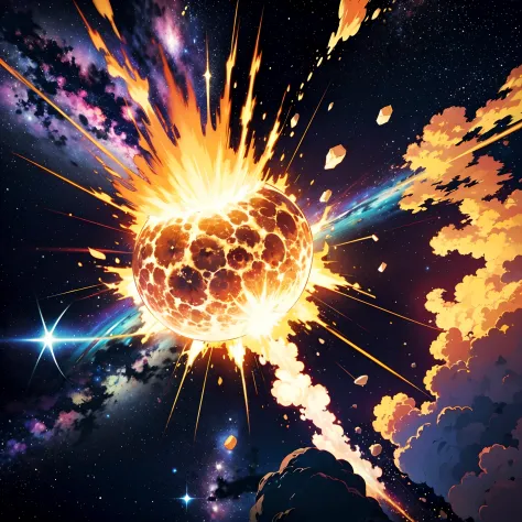 explocion del universo, meteor