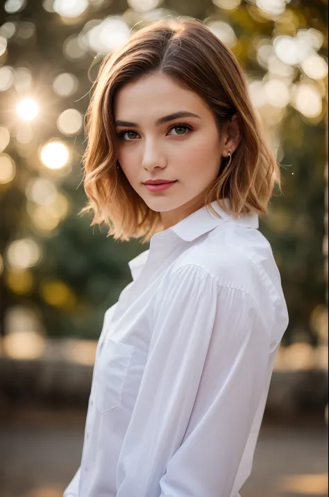 a pretty woman, dressed in white shirt, full body portrait, nice perfect face with perfect face, hyper realistic concept, photography quality, posing for a photo, photo realistic, (8k, RAW photo, best quality, masterpiece:1.2, masterpiec8K.HDR. highresabsu...