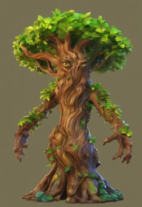 1 Dryad，cartoon Tree Close-up， - Seaart Ai