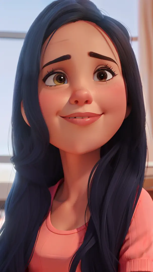 Melhor Imagem Obra Prima Disney Pixar Mulher De Franja E Cabelos Pretos Fazendo Selfie Sem