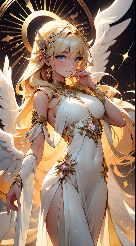 (highres,best quality:1.2),dreamy angels, angels, angels with white halo and wings, dreamy, celestial beings,divine silence,stun...