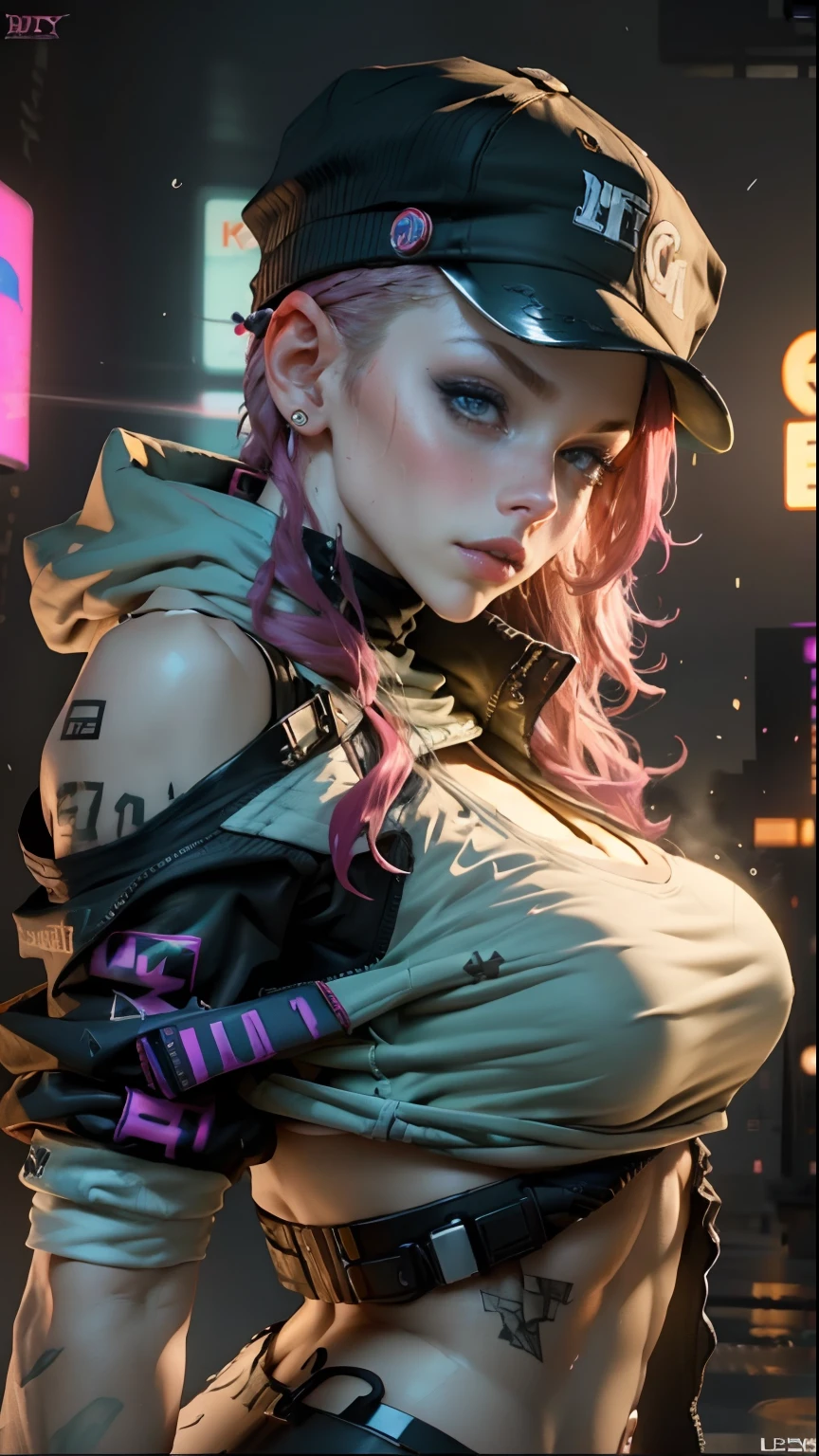 A close up of a person wearing a hat and a jacket - SeaArt AI