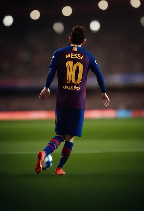 Lionel Messi, (pixar style) (masterpiece:1.2) (bokeh) (best quality ...