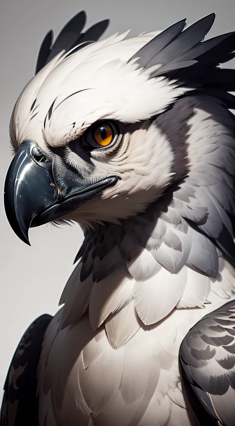 This digital drawing of an eagle-harpy eagle is a tribute to the