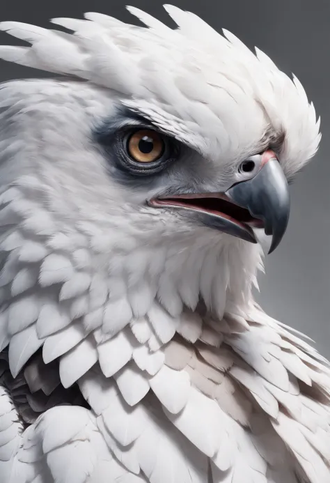 This digital drawing of an eagle-harpy eagle is a tribute to the majesty of  the