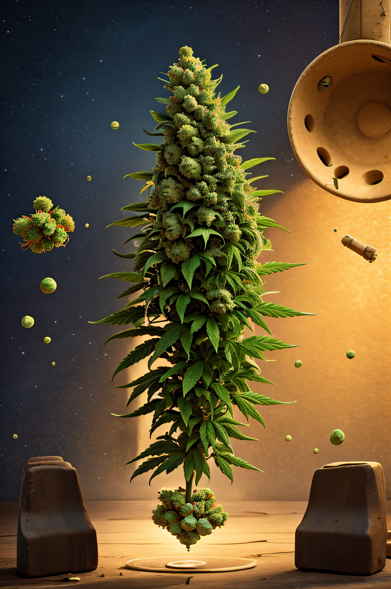 Cannabis-Schwerkraft