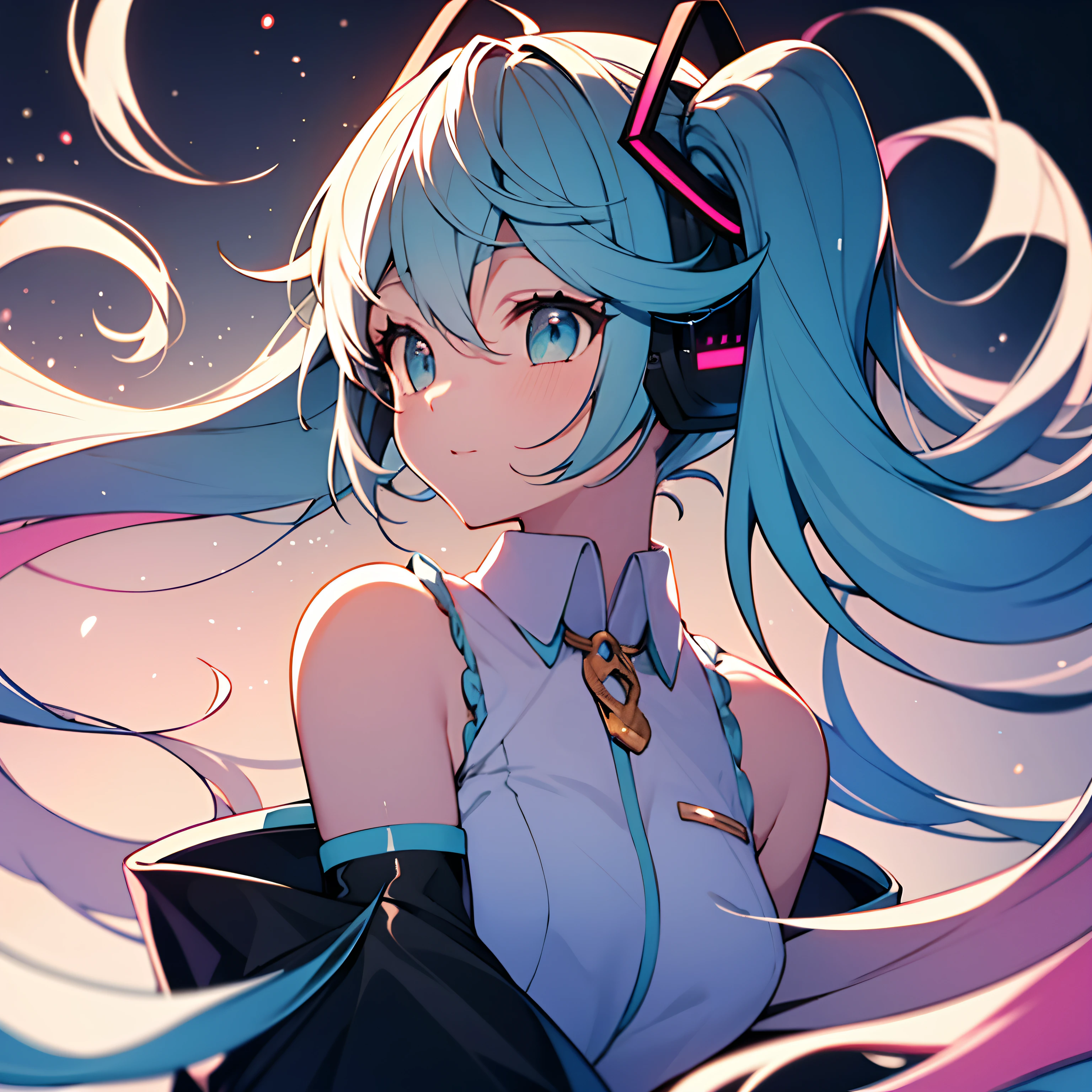 blue and pink、album art、Fantasia、opulent、attract notice、Stylish、miku hatsune