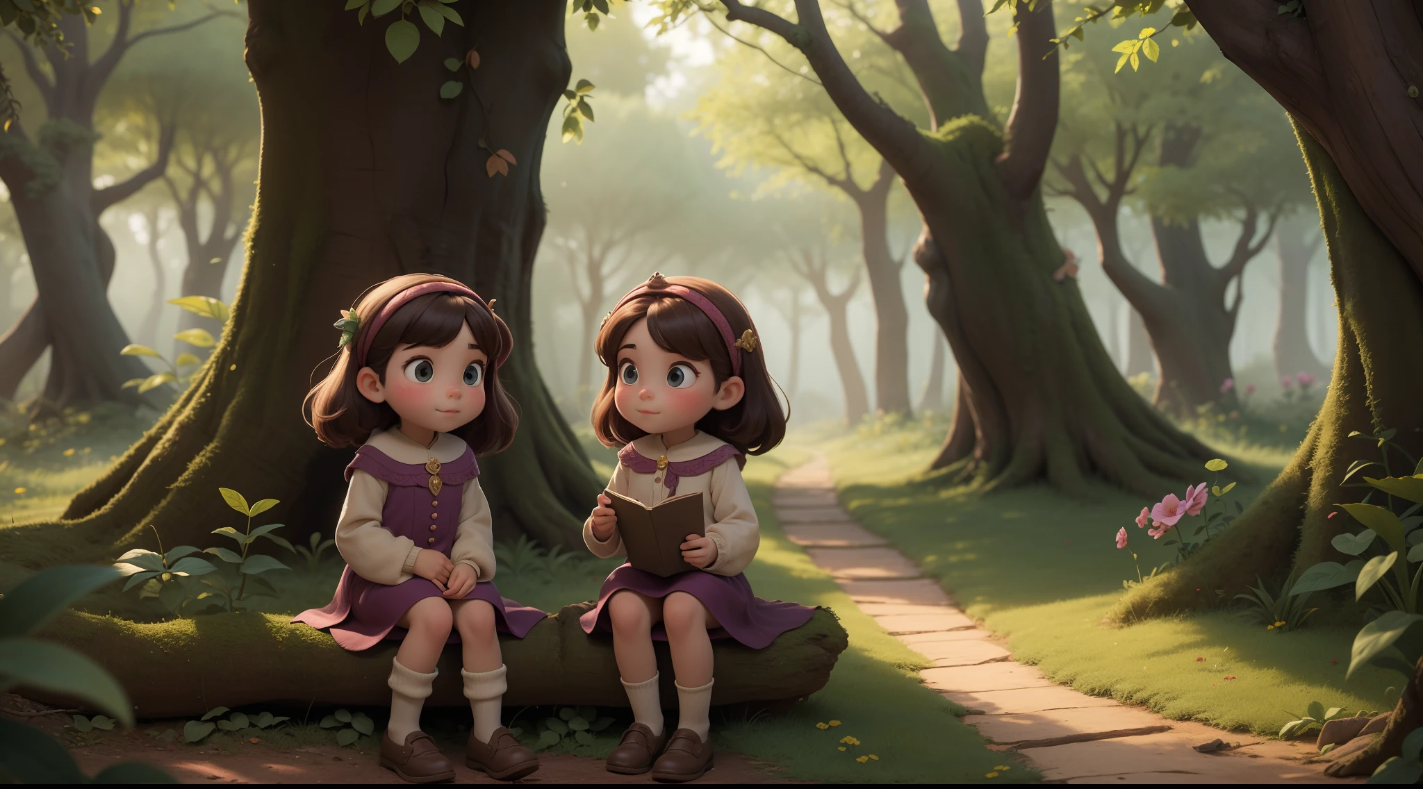 曾幾何時, 在魔法森林邊緣的一個舒適的村莊裡, 那裡住著一對雙胞胎姊妹，名叫拉拉和伊西. 他們形影不離，喜歡探索家外森林的神奇秘密.