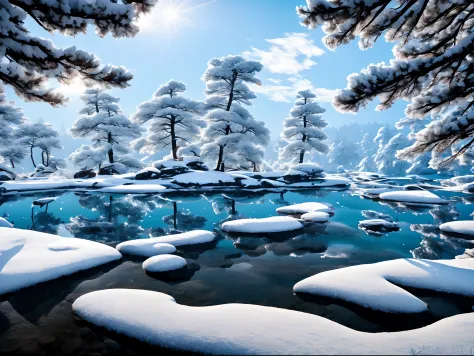 Rime：2.0，snowy days，Snowy forests，（Rime in Jilin, China）