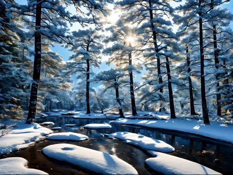 Rime：2.0，snowy days，Snowy forests，（Rime in Jilin, China）