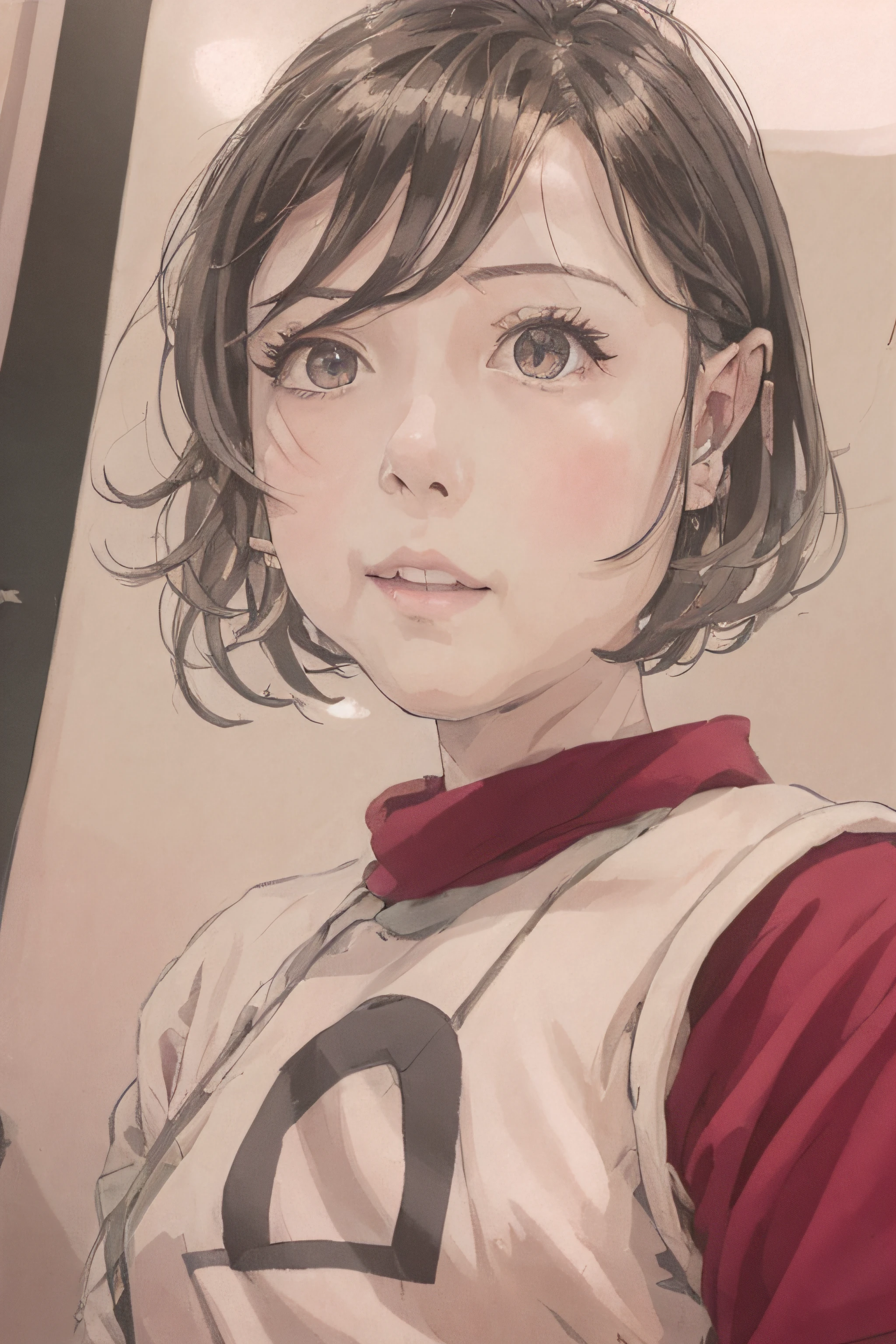 short hair girl,a beautiful anime portrait, detailed portrait of an anime girl, Portrait of an anime girl, Portrait Anime Girl, anime portrait, Portrait of an anime girl, portrait of cute anime girlbabes, Anime Illustration, soft anime illustration, anime style portrait, portrait of cute anime girlbabes, Anime Girl, portrait of anime girl, pretty anime girl