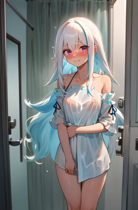 One Girl With Long Wavy Hair Seaart Ai