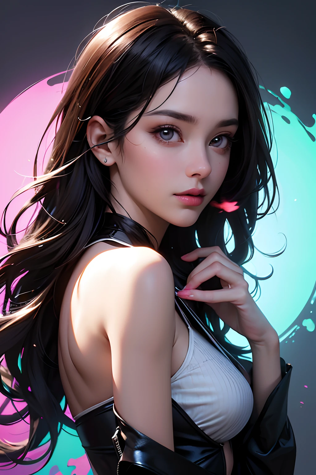 masterpiece, best quality, (extremely detailed CG unity 8k wallpaper, masterpiece, best quality, ultra-detailed, best shadow), (detailed background), (beautiful detailed face, beautiful detailed eyes), High contrast, (best illumination, an extremely delicate and beautiful),1girl,((colourful paint splashes on transparent background, dulux,)), ((caustic)), dynamic angle,beautiful detailed glow,full body, paint splash,