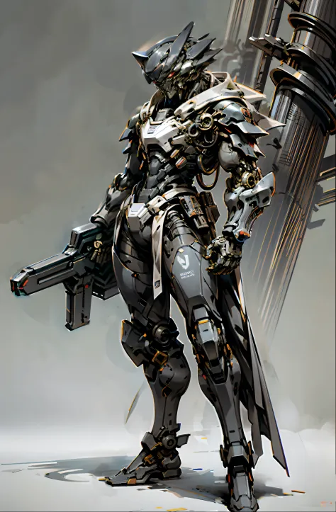 Samurai mechanical armor，Armed with unambiguous weapons，Streamlined black and red design，wearing in black cloak，A great piece of the 1 man robot，Art of the highest quality，8K ultra-high resolution，动态照明，Cinematic magnificent，Bright colors，tmasterpiece， Best quality at best， high high quality， （A futuristic：1.1）， （Cyberpunk costumes）， 电影灯光， （Exquisite future）， Beautiful and beautiful， ultra - detailed， great composition， floatking， depth of fields， （VerydetailedCG，Unity 8k壁纸）， （Beautiful detail background） dramatic lights， GOGETTA， mechs，
信息