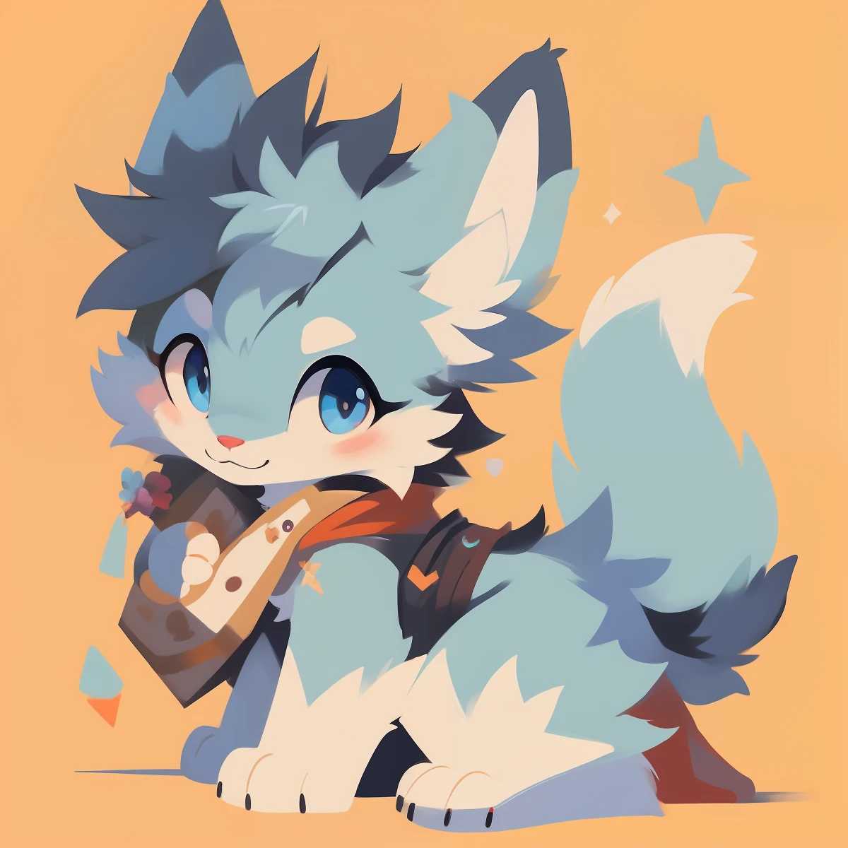 Anime- , fursona art, Furry art!!!, fursona!!!!, fursona furry art commission, fursona commission, cute character, furry fursona, Furry character, fox from league of legends chibi, very very beautiful furry art, commission on furaffinity, lineless, Furan Board: A cartoon cat with a blue tail and blue eyes，fursona!!!!, fursona art, furaffinity fursona, Sora as a cat, fursona commission, furraffinity, cute character, anime cat, tchibi, furry fursona, Cartoon Cute, lineless，The soft，hairy pubic！！