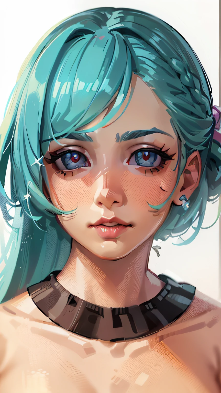 (Masterpiece artwork, best qualityer: 1.2), 1girl, Adolescent microdislocation, Coral Grey Action Hair Up, Back spring shirt, from beside, concept character art, portraite, very coherent, 4 mil, detailded, trending in artstation, hard disk, realisitic, bokeh, Digital illustration by Rossdraw, detailded, 4 mil, amazing detail, Digital