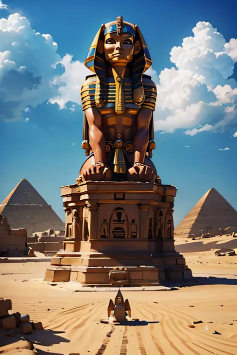 sphinx, Egypt, Men's Face