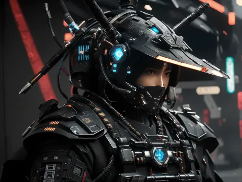 "cyberpunk soldier with a helmet and futuristic gear, cyberpunk soldier with a helmet and lights, cyberpunk soldier with futuris...