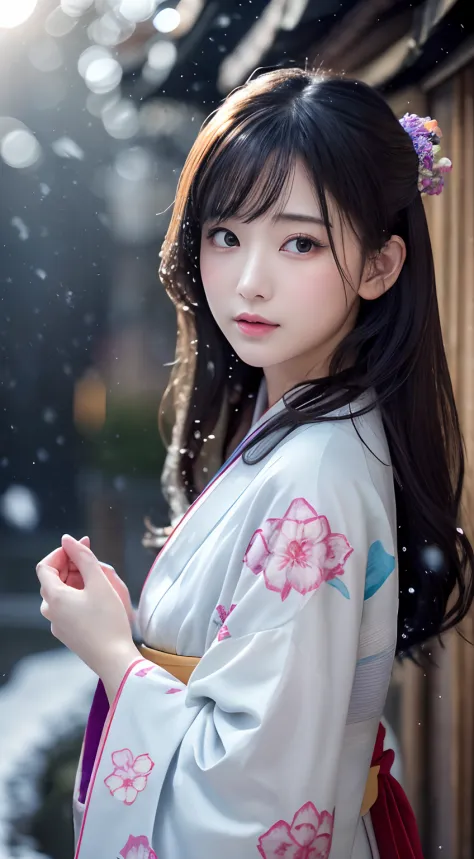 (kimono)、(top-quality,​masterpiece:1.3,超a high resolution,),(ultra-detailliert,caustics),(photorealsitic:1.4,raw shooting,)ultra...