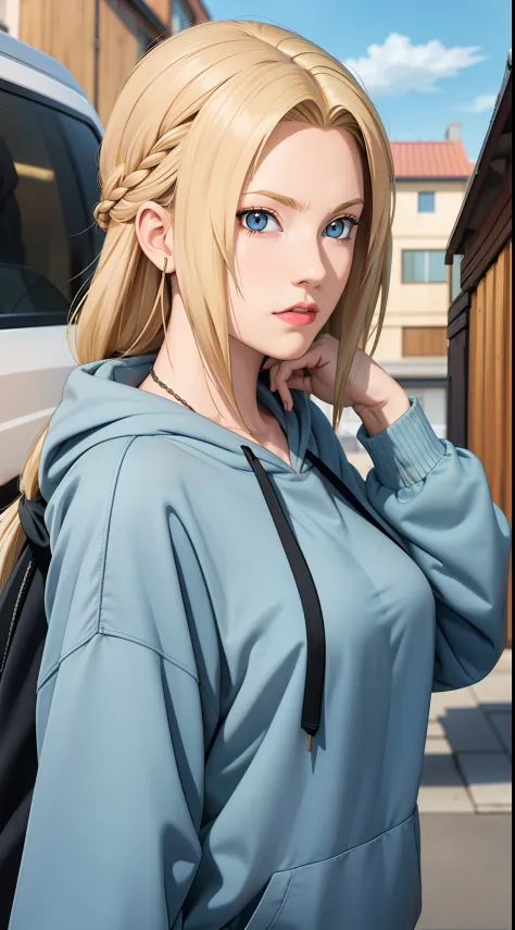 masterpiece, best quality, ultra-detailed, 1girl, upper body, 
long hair, blonde hair, french braid, blue eyes, blunt bangs, 
we...