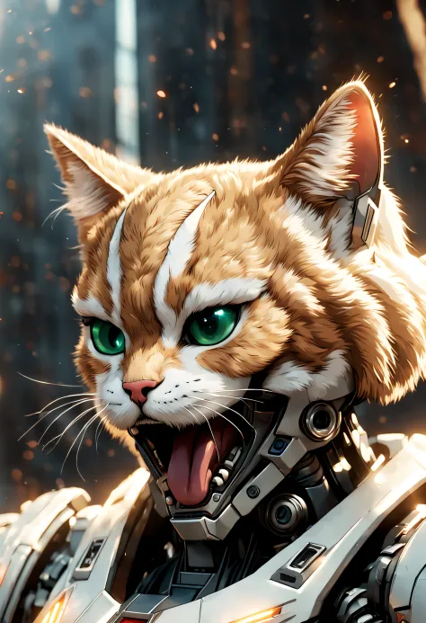 Goose from the 2019 superhero film Captain Marvel taking the form of a deceivingly adorable cat mecha. Flerken. Nibblonian. Licking her lips, reminding the viewer that Flerken have the ability to flex their tongues out and eat things 10 times bigger than t...