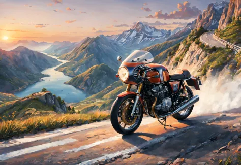 (best quality,highres,masterpiece:1.2),ultra-detailed,realistic,photorealistic:1.37,illustration,[750 Supersport Desmo 1970],mou...