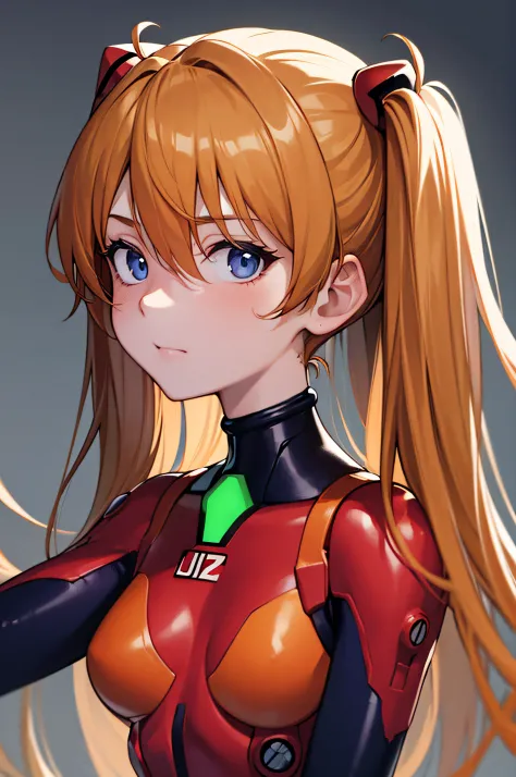 ((upper body portrait)),(masterpiece), best quality, expressive eyes, perfect face, 1girl, solo, souryuu asuka langley, interfac...