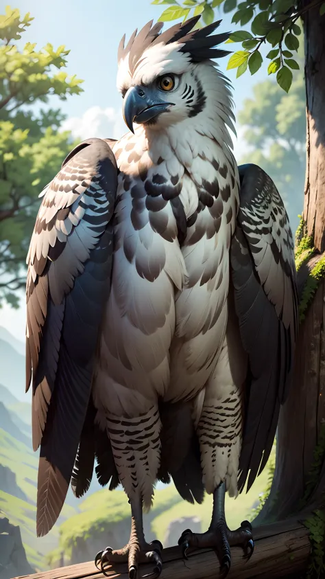 Harpy Eagle Flying with Realistic Prey · Creative Fabrica