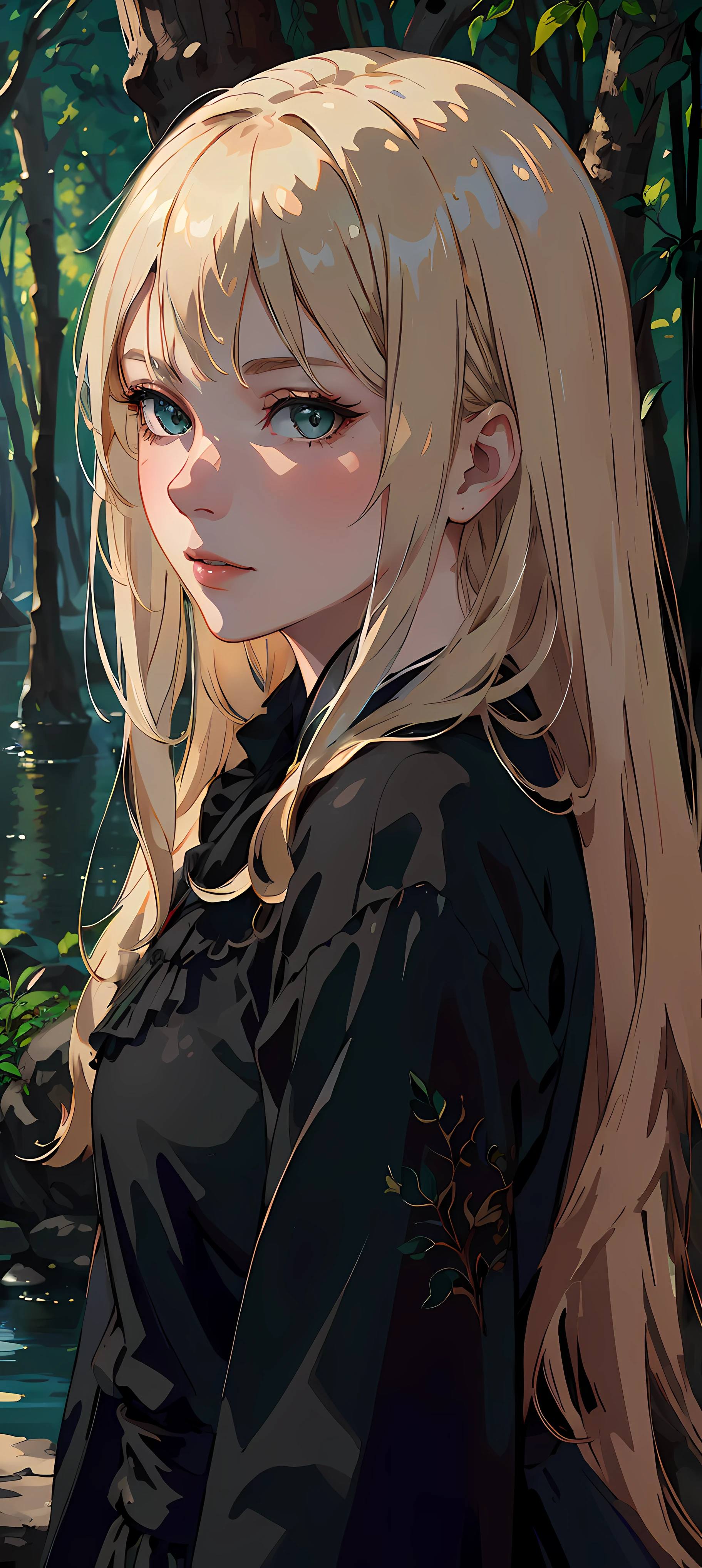 masterpiece,best quality,ultra-detailed,8K,detailed light,detailed shadow,RAW, (detailed skin),(realistic:1.2),
1 russian girl,face,1,blonde hair,long hair, grean eyes, nature in background.