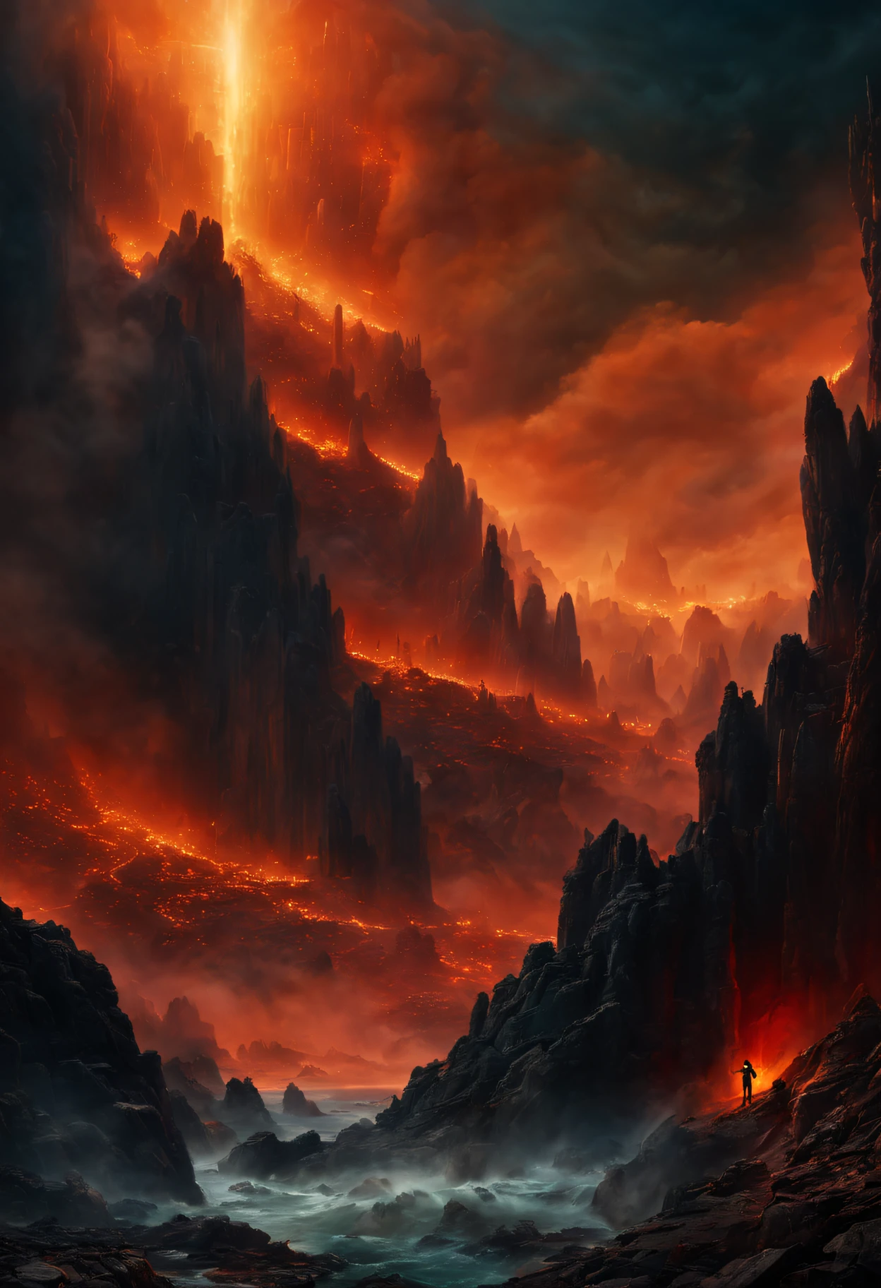 ~*~Breathtaking~*~ cinematic realistic close-up shot in a movie scene, vibrant colors, highly detailed, presented in cinemascope, creating a moody atmosphere.
The Last Judgement in the style of British artist John Martin