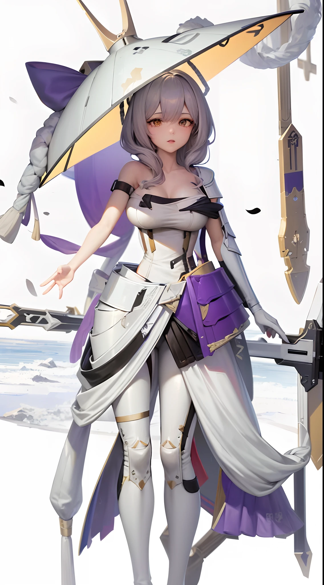 anime character with sword and armor holding a sword and a shield, cushart krenz key art feminine, ayaka genshin impact, concept art of comiket cosplay, keqing from genshin impact, zhongli from genshin impact, high detailed official artwork, fine details. girls frontline, from arknights, from girls frontline