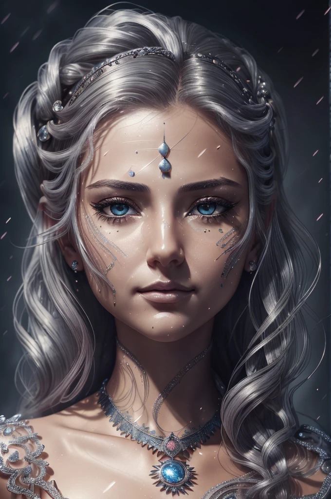 (masterpiece), best quality, expressive eyes, perfect face,(photorealistic:1.4), (masterpiece, sidelighting, finely detailed beautiful eyes: 1.2), masterpiece*portrait, realistic, 3d face, glowing eyes, shiny hair, lustrous skin, solo, shy, (midriff),short hair ,ponytail,1girl, female knight ,looking at rose in hand, blush,(Extreme Detail CG Unity 8K wallpaper, masterpiece, highest quality), (Exquisite lighting and shadow, highly dramatic picture, Cinematic lens effect),silver gray hair color, (excellent rendering)