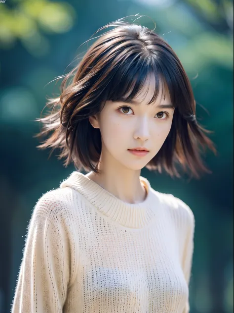 IU1, Serious look, ModelShoot style, (Extremely detailed Cg Unity 8K wallpaper), full-shot body photo of the most beautiful artw...