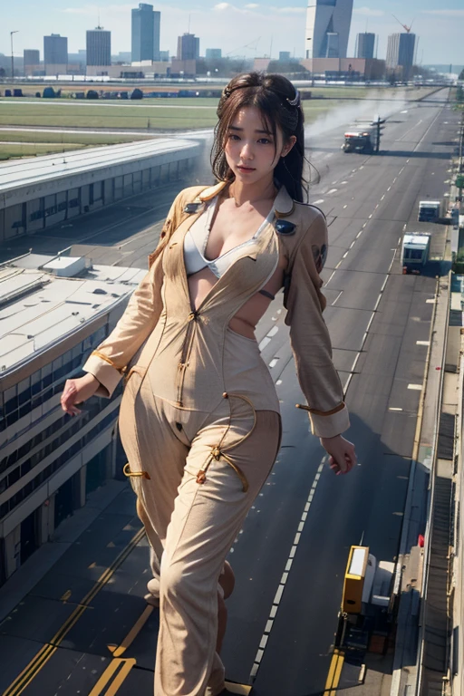 ((top-quality、in 8K、​masterpiece:1.3、Raw photo))、Super high quality photos, ((Airfield runway)), ((Aerial Photography)), Japan Top Idol Women With Perfect Beauty, Perfect beauty, ((slim figure))、((der riese))、((Pajamas)), ((not wearing bra)), (( are protruding)), Airports for international flights、 (Photorealistic: 1.4), (Ultra-high detail), (hyper realisitic: 1.4), (Realistic: 1.3), (Smooth lighting: 1.05), 1girl in, Solo, (Japanese actressl),　 20yr old, Full body, ((camel's toe)), ((der riese)), Size difference, cinematlic lighting, ((slim thigh)), ((Perfect beauty)), ((The most beautiful face)), ((Transcendent beauty)),、((Airfield runway)), ((slim figure)), ((Small Business Aircraft)), Small Cars, ((Small people々is running away)),((Aerial Photography)), Real rain, wetting hair, (( are protruding)), ((camel's toe)),